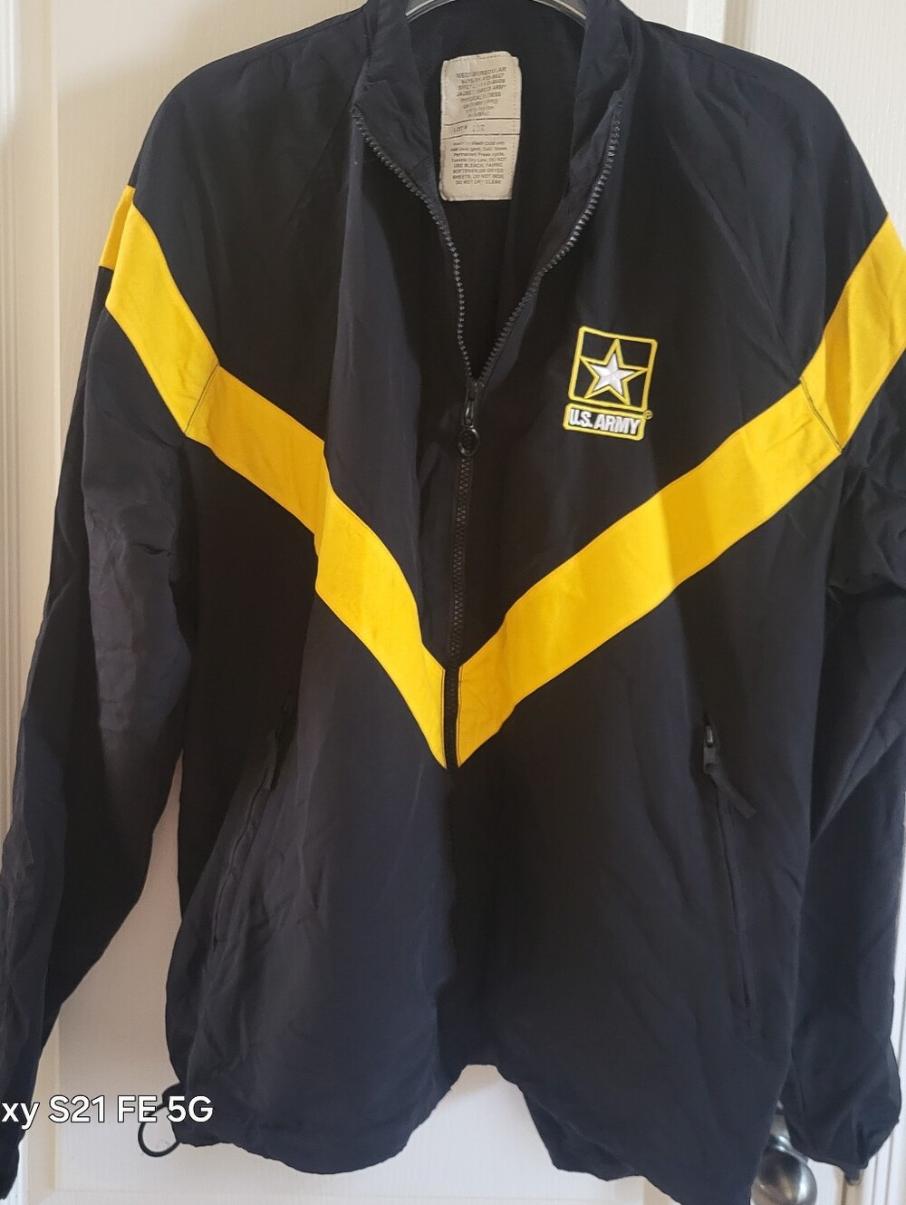 Black & Yellow Men's Windbreaker Jacket